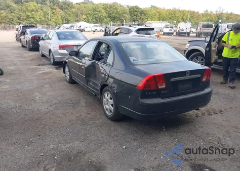 2002 Honda Civic Ex from USA, damaged, VIN 2HGES26762H550674